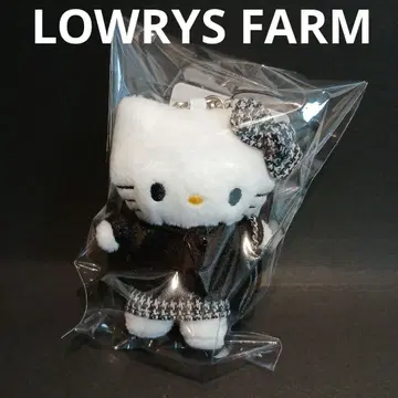 로리즈팜 산리오 헬로키티 트위드 원단 키링