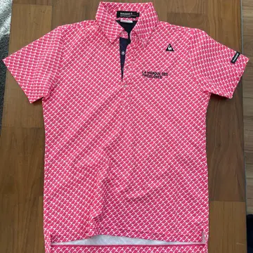 르꼬끄 스포르티브 골프 피케 셔츠 L 핑크