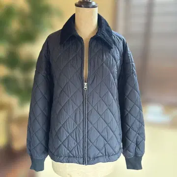 유니클로 C 퍼프테크 블루종 충전솜 퀼팅 자켓 블랙/M