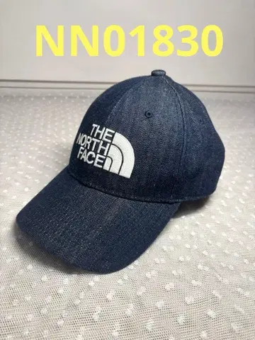 THE NORTH FACE 캡 데님 캡 로고 자수 데님 다크 네이비