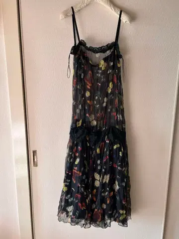 돌체앤가바나 실크제 버터플라이 프린트 드레스