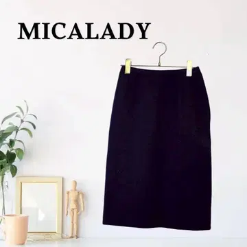 zG472 [M] MICALADY 미디 기장 I라인 세미 포멀 스커트