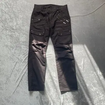 semantic design 그런지 y2k 주름 가공 브라운 데님