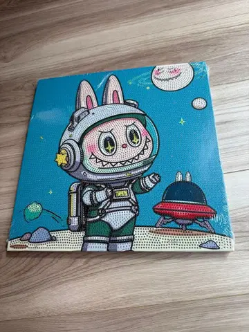 우주비행사 토끼 다이아몬드 페인팅 키트 라브브