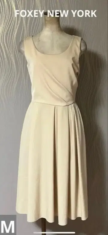 FOXEY NEW YORK 사이드셔링 플레어 원피스