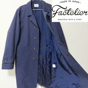 Factelier 팩토리에 스텐카라 코트 네이비 LL 남성용