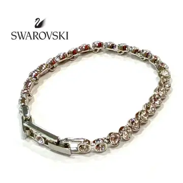 SWAROVSKI 스와로브스키 테니스 팔찌 실버색