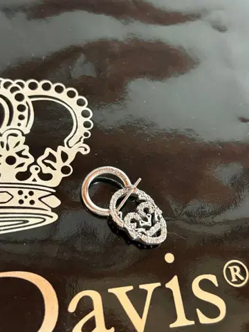 저스틴 데이비스 실버 925 해골 디자인 싱글 귀걸이