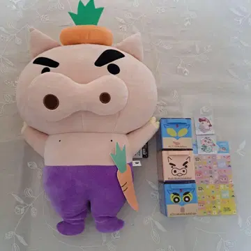 메챠모후굿토 부리부리자에몽 봉제 인형 채소가 되고 싶어!다조 외