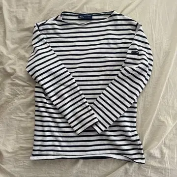 SAINT JAMES 스트라이프 긴팔 T셔츠