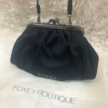 폭시 핸드백 파티 백 가마구치 라메 로고