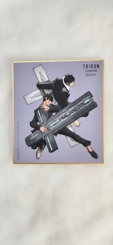 트라이건전 TRIGUN 입장 특전 미니 색지 울프우드 원작 그림