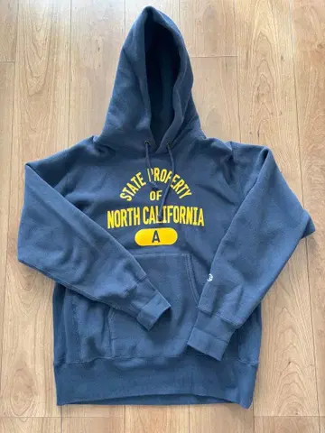 Champion 리버스 위브 네이비