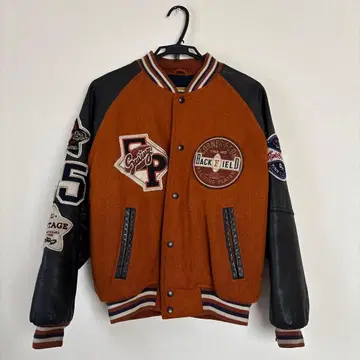 EXPRESSLY 바시티 자켓 오렌지