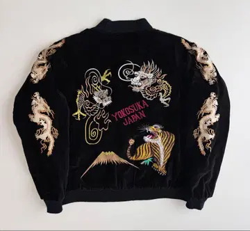 요코스카 스카잔 자수 벨벳