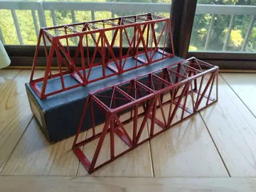 엔도 HO 게이지 철교 No.3 & 1809 워렌 트러스 철교