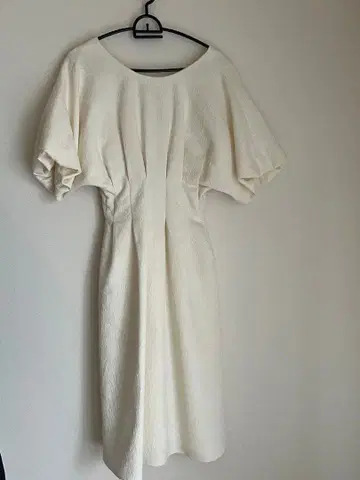 CELLO SONATA 아이보리 반팔 원피스 UK 6