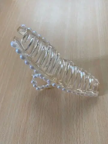 클리어 컬러 펄 비즈 초 빅뱅 클립 귀여운 헤어 스타일링