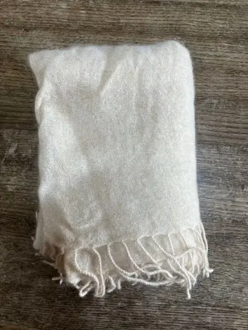 무인양품 캐시미어 100% MUJI 대형 스톨 라이트 베이지 200x70