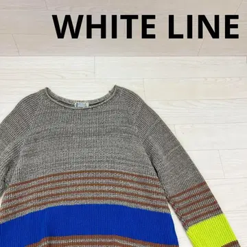 WHITE LINE 화이트라인 크루넥 코튼 니트