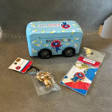 미야쿠미야쿠 EXPO2025 버스형 캔 골드 키링 포함