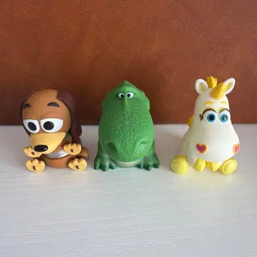 개 공룡 유니콘 피규어 3체 세트