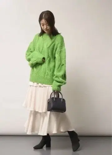 프레이 아이디 새틴 캉캉 스커트 롱 스커트