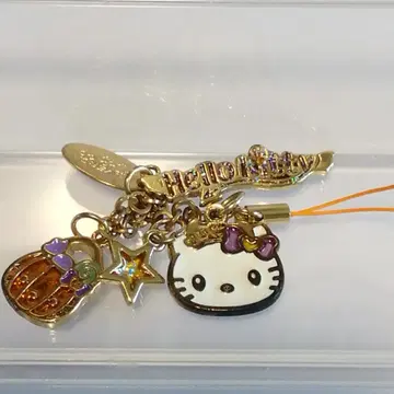 헬로키티 유니버설 스튜디오 재팬 할로윈 참 포함 스트랩