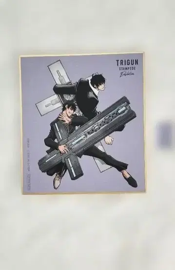 2 트라이건전 TRIGUN 입장 혜택 미니 색지 울프우드 원작 그림