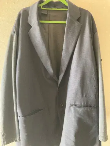 그레이 테일러드 자켓 이소재 절개