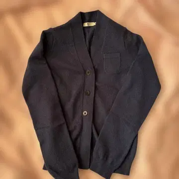 UNIQLO 네이비 캐시미어 혼방 가디건 M