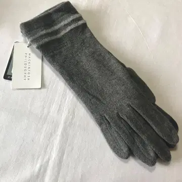 MACKINTOSH 매킨토시 스마트폰 대응 장갑 (그레이 밑단 라인)