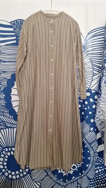 KURASHI & Trip 스트라이프 셔츠 원피스