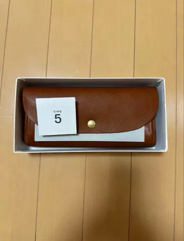 생크 장지갑 카멜색 가죽 미사용 새상품