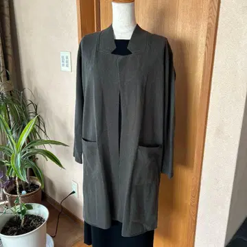 로트레아몽, 롱 가디건 포켓 부착, 사이즈 38, 미사용 택 포함