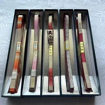 최고급 사가니시키의 럭셔리하고 아름다운 허리띠 5세트