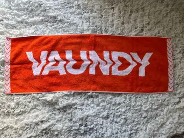 VAUNDY 로고 타월 오렌지 화이트