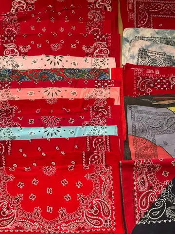 80s 90s 미국제 반다나 믹스 20장 E