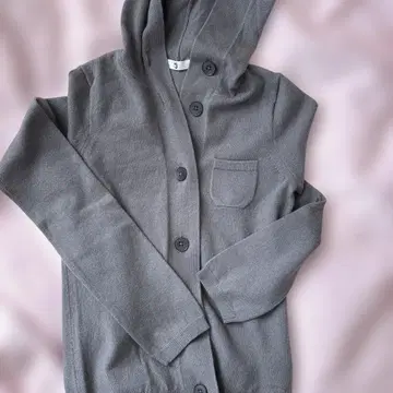 UNIQLO 그레이 후드 부착 캐시미어 혼방 가디건 M 사이즈