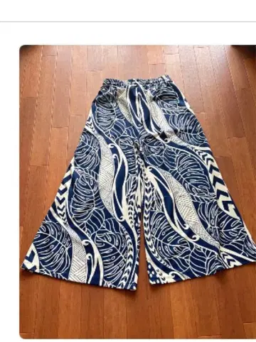 [미우 민트 알로하] 리조트 팬츠 와이드 팬츠 M/L 사이즈