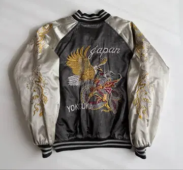 크로우즈x워스트 자수 스카잔 독수리와 드래곤 YOKOHAMA