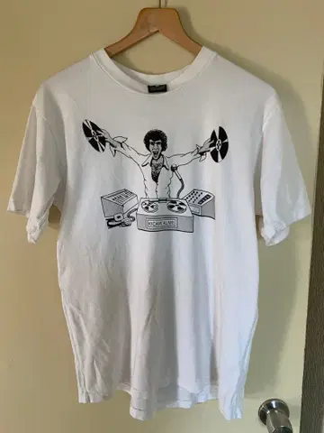 MAJOR FORCE DJ 디자인 T셔츠 화이트