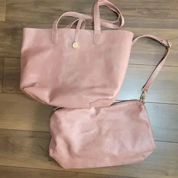핑크 토트백과 숄더백 세트