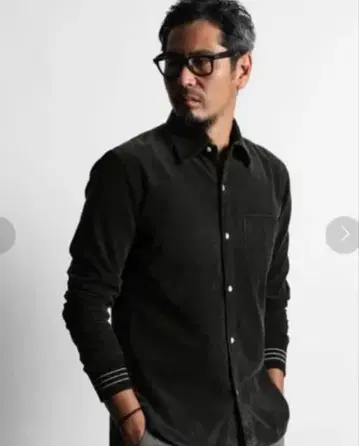 더퍼 USED 가공 코듀로이 리브 소매 셔츠 M