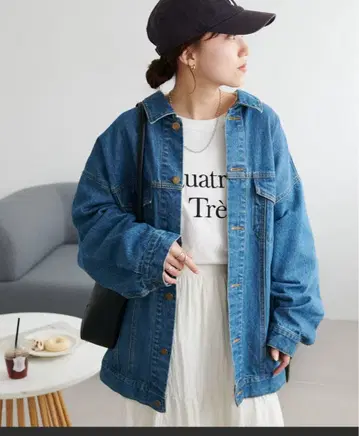 [ 새상품급 ] DISCOAT 디스코트 USA 코튼 데님 빅 G 자켓