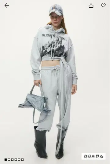 h&m 글렌 마틴스 맨투맨 xs 사이즈