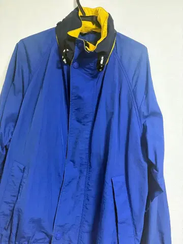 레어 90s [구제 의류] 타미힐피거 자수 나일론 자켓 블루 남성용 L