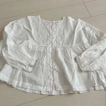 네스트로브 화이트 린넨 버튼 셔츠