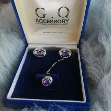 G.Q ACCESSORY 커프스 단추 넥타이핀 세트