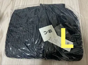 UNIQLO C 와플 니트 후디드 베스트 L 다크 그레이 2